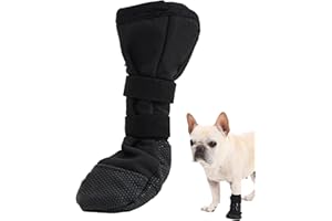 ETIAL Dog Paw Wound Recovery Boot, Breathable Dog Bootie for Injured Paw, Anti-Slip Dog Shoe with Self-Adhesive Strap, Dog Paw Protector for Outdoor Walking & Keep Dogs from Licking Wounds (XL)