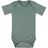 Copper Pearl Short Sleeve Bodysuit Baby: Ultra Soft Bodysuits for Newborns, Boys, Girls, and Infants - Stylish, Comfortable, Overlap Shoulders, Premium Knit Fabric - Briar, 3-6 Months