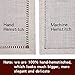 Grelucgo Set of 6 Handmade Hemstitched White Table Placemats 12x18 Inches