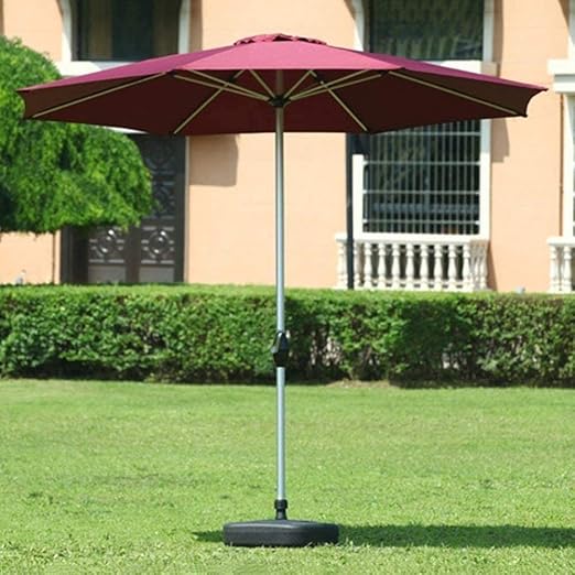 Amazon Com Zhas Garden Parasols Parasols Market Patio Outdoor Umbrella Garden Lawn Table Sun Canopy Uv Protective Aluminum Pole Color Winred Home Kitchen
