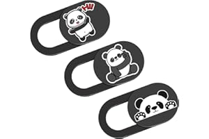 HKDGYHON Webcam Cover Slide, Cute Greeting Panda Laptop Camera Cover, Camera Cover Slide Laptop Accessories for Macbook Pro Air iMac Cell Phone iPad iPhone Tablet Echo Chromebook, Guard Your Personal Privacy
