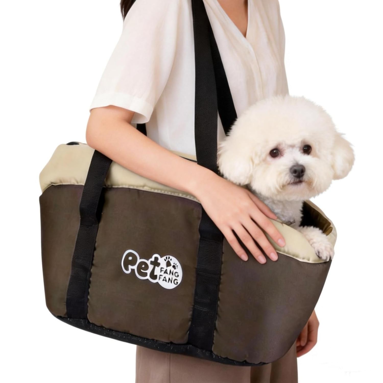 Head-out Cat Dog Carrier Handbag Warm Soft Pet Carrier Portable Shoulder Bag Breathable Pet Travel Bag Carrier with Removable Cushion for Puppy Small Dogs Cats