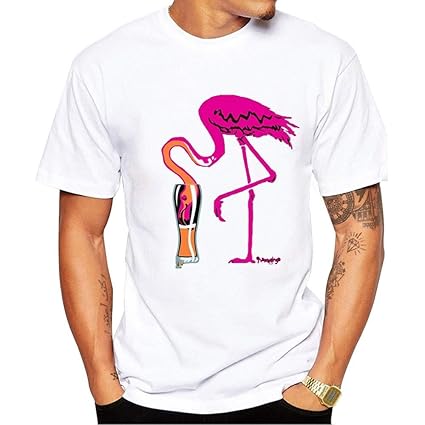 maglietta fenicotteri uomo