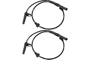Broaug 2pcs Front Left & Right abs Wheel Speed Sensor Compatible with BMW X5 (2007-2018) & X6 (2008-2019) - Replaces 34526771776, 3452 6 771 776, ALS1832