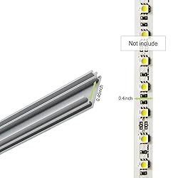 TORCHSTAR 5 Pack 3.3ft/1m Aluminum U-Shape Channel