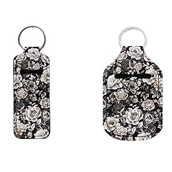 Coldinair Vintage Floral Chapstick Holder Keychain