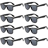 Pibupibu Neon Colors Party Favor Supplies Unisex Sunglasses Pack of 8