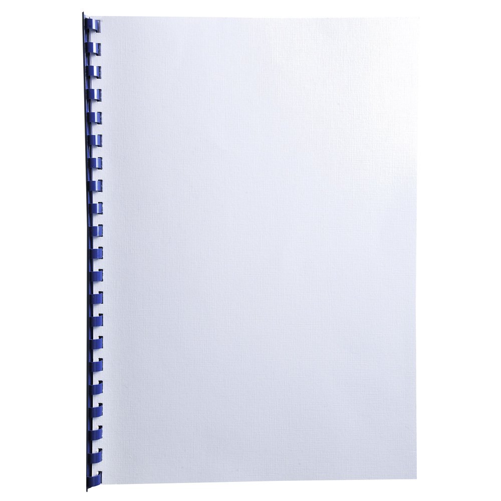 Exacompta - Ref 2751C - Forever Collection - Recycled Rigid Presentation Covers - A4 (210 x 297mm), Leather Grain Effect, 270gsm Rigid Card - White (Pack of 100)