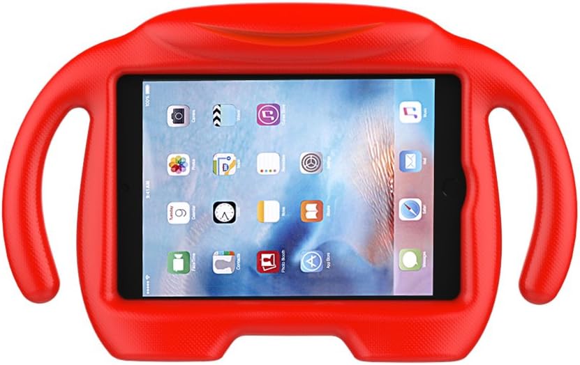 LEDNICEKER Kids Case for iPad Mini 1 2 3 4 5 - Light Weight Shock Proof Handle Stand Kids Friendly for iPad Mini, Mini 5 (2019), Mini 4, Mini 3rd Generation, Mini 2 Tablet - Red