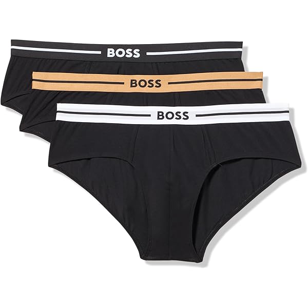 HUGO BOSS Brief 3-Pack Power Black - The Little Green Bag