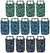 Neoprene Can Sleeves - Pack of 13 Paisley Can Cooler Covers Fit 12 oz Cans and 12 to 16 oz Glass & Aluminum Bottles. Premium Neoprene & Stitching by Impirilux (13, Paisley)