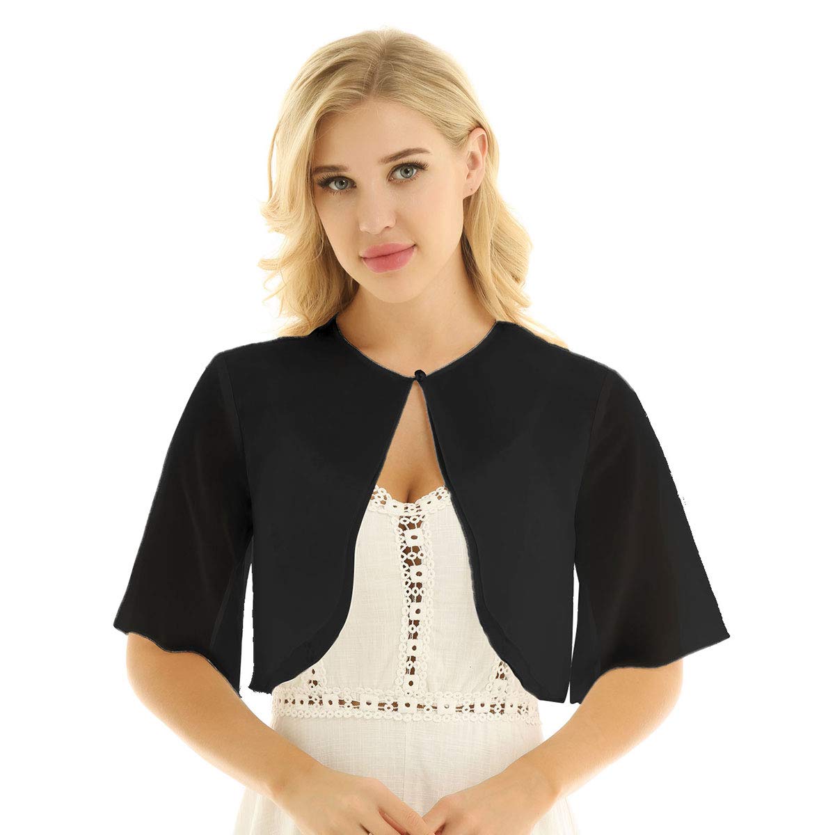 Alvivi Boléro Femme Mousseline de Soie Gilet Femme Été ...