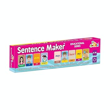 Universal Abacus Sentence Maker with 90 Durable Cards for Kids (Multicolour)