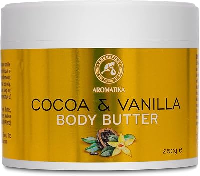 AROMATIKA Cocoa Vanilla Body Butter 250g Natural Moisturizer Dry Skin Massage