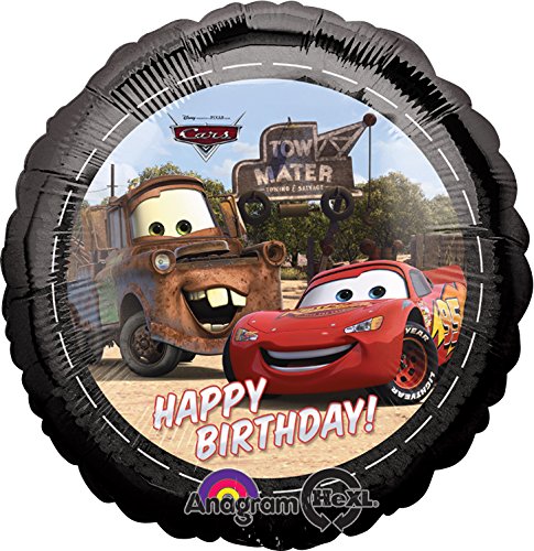 Anagram International Cars Birthday Foil Balloon Pack, Multicolor