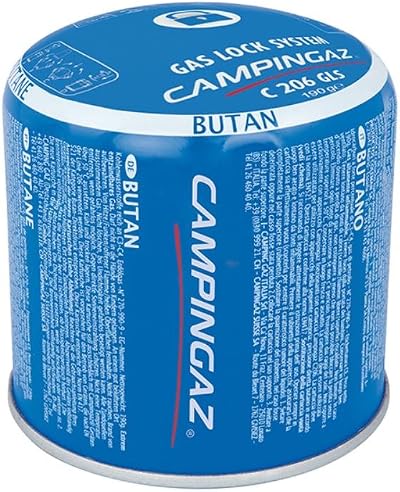 Campingaz C206 GLS Gas Cartridge 190 g Blue Piercable Butane/Propane 80/20