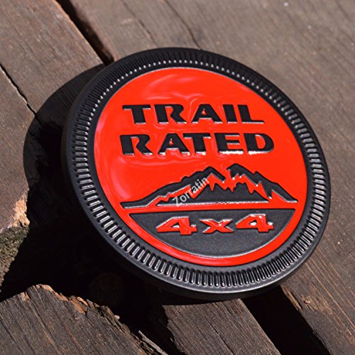 ★Lowest Price★zorratin Metal Trail Rated 4x4 Round Emblem Badge for