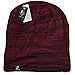 FORBUSITE Slouch Beanie Hats for Men Winter Summer Oversized Baggy Skull Cap (Claret/Black)
