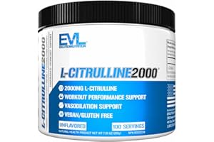 L Citrulline Powder 2000mg | Vasodilation & Workout Support for Pumps & Performance | Unflavored L-Citrulline Powder | Nitric