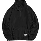 ZAFUL Men 1/4 Zipper Sweatshirt Ethnic Aztec Printed Kangaroo Pocket Fall Winter Pullovers Jacket Unisex Hoodie Tops