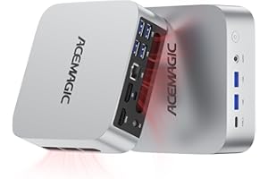 ACEMAGIC M1 Mini PC, Intel Core i9-11900H 32GB DDR4 1TB SSD, Mini Computers (4.9GHz, 8C/16T) PCIe3.0 Type-C/LAN 2.5G/HDMI/DP, 4K Triple Display 11 Pro Mini Desktop PC BT5.2/WiFi6/BT/for Home/Office