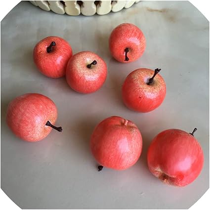 Amazon De S D A Kunstliche Mini Apfel 3 5 Cm Kunstliche Frucht Dekoration 100 Stuck Rot