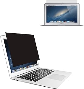 Accgonon Laptop Privacy Screen Protector Filters for 13-inch MacBook Air(Model:A1237/A1304/A1369/A1466),Anti-Glare Anti-Spy Anti-Blue Scratch and UV Protection,Easy Install