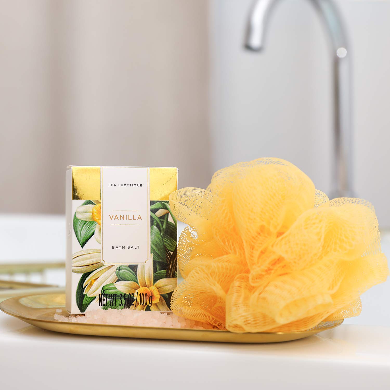 SPA LUXETIQUE Bade Valentinstag Geschenkset, 8tlg Vanilleduft Beauty Set für Frauen, Geburtstagsgeschenk Spa Set Damen mit Deko Badewanne,Wellness Set für Frauen,Weihnachtsgeschenke,Muttertagsgeschenk 5