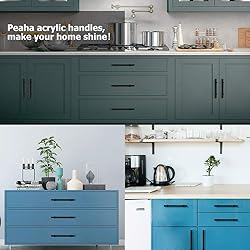 Peaha 15 Pack Black Cabinet Pulls Kitchen Cabinet