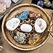 Beverly Oaks Premium Healing Crystals 21 Piece Kit - 7 Tumbled Chakra Stones, 7 Raw Crystals, Peacock Ore, Crystal Geode, Pyrite, Honey Calcite, Aragonite, Selenite Stone + Bonus Chakra Tower