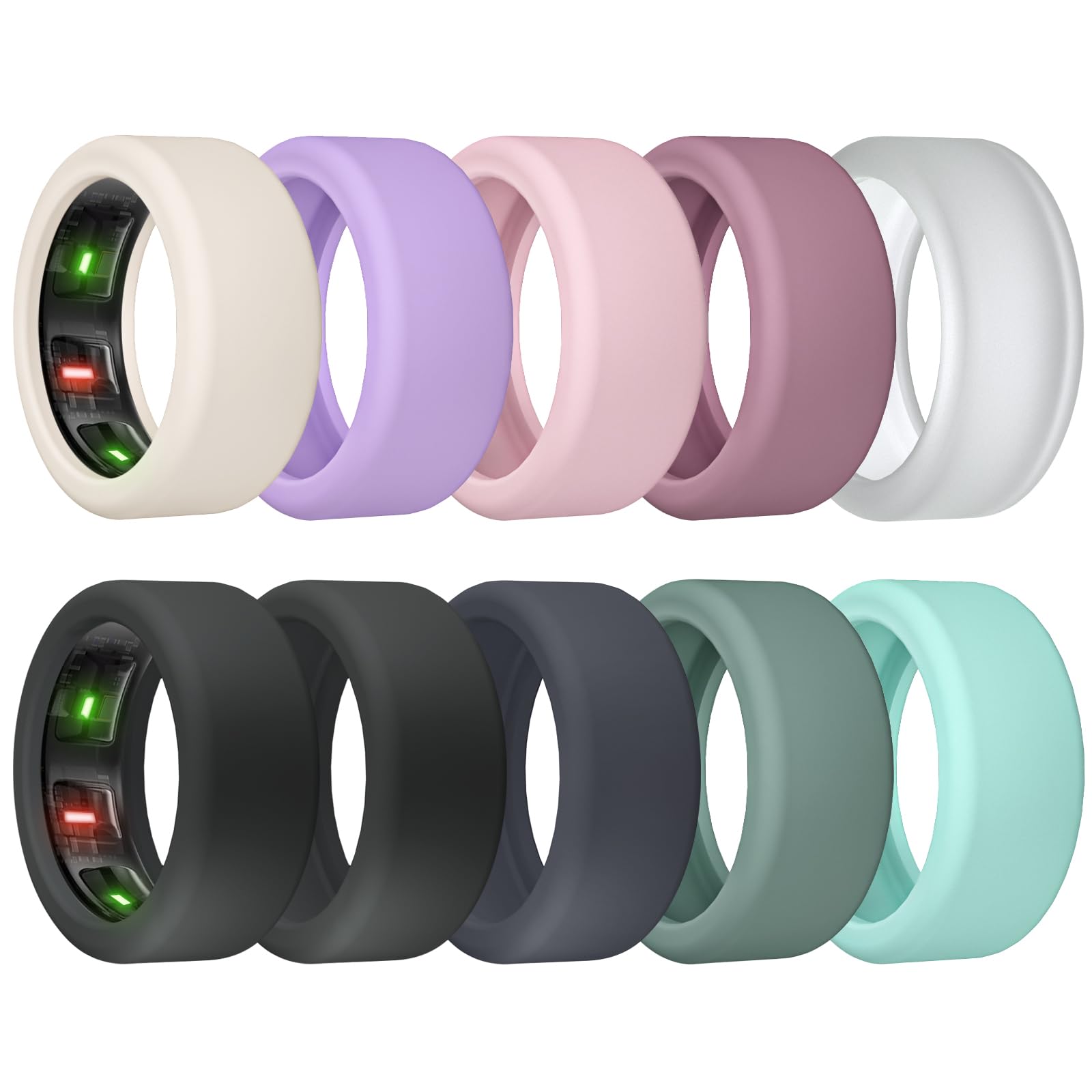 sylacor 10 Pack Ring Cover Compatible with Oura Ring Gen 4/4 Ceramic/Gen 3