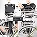 Rhinowalk Bike Pannier Bag Set for Bicycle Cargo Rack Saddle Bag Shoulder Bag Laptop Pannier Rack Bicycle Bag Professional Cycling Accessories 3 in 1-Black