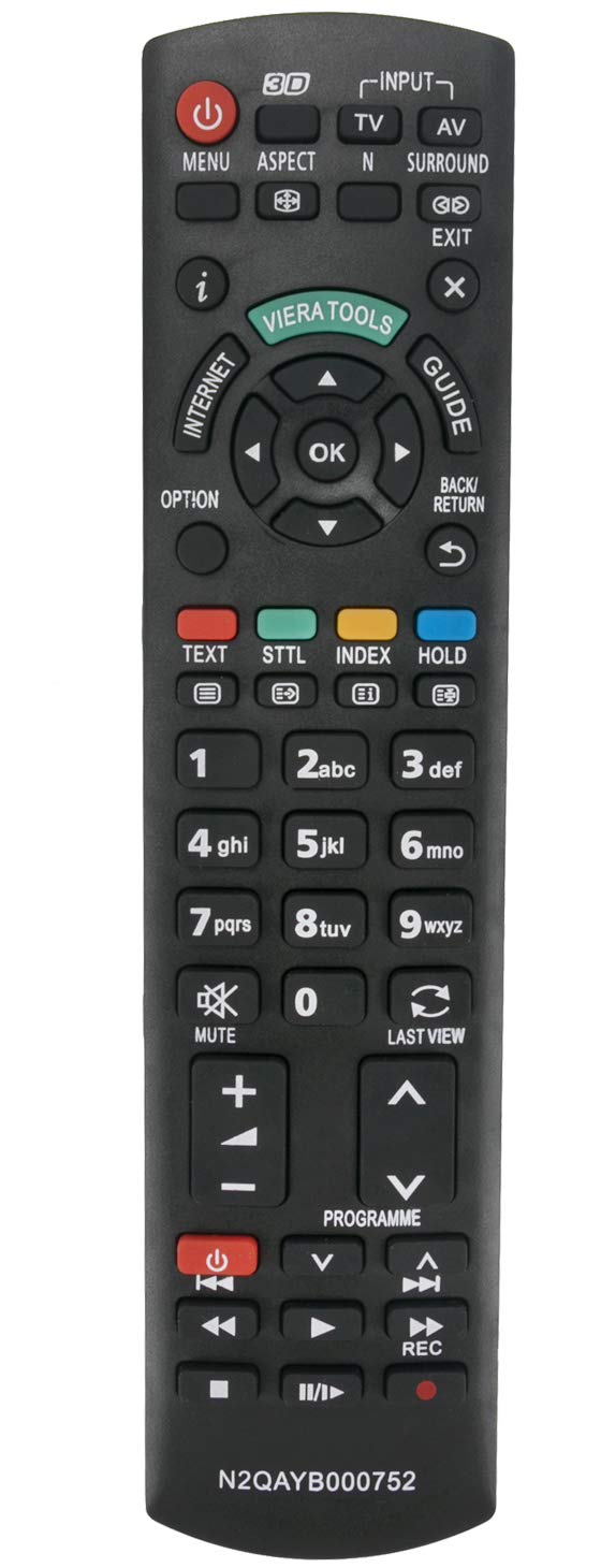 ALLIMITY N2QAYB000752 Remote Control Replace for Panasonic TX-L32DT30 TX-L32DT35 TX-L37DT30 TX-L37DT35 TX-LR32DT30 TX-LR37DT30 TX-P42GT30 TX-P42GTF32 TX-P42GTN33