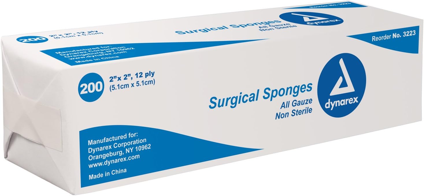 GAUZE SPNG NS 2X2 12PLY DYN Size: 200