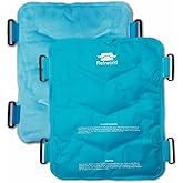 Refrworld Long-Lasting Cold Ice Pack Wrap for Injuries Reusable Gel for Lower Back, Cold Packs Wrap for Shoulder, Knee, Elbow, Hip, Leg, Soft Cold Compress—2 Straps Securely Wrap Around Key Pain Areas