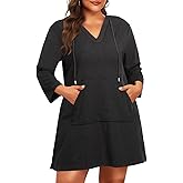 Daci Plus Size Women Terry Cloth Swimsuit Cover Up Long Sleeve Beach Bathing Suit Coverup Hooded Cotton Swim with Pockets