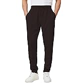 Men's Casual Pants Waffle Knit Pants Lightweight Open Bottom Pants Slim Fit Drawstring Jogger Yoga Pants with Pockets