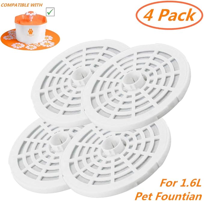 PAWSTRUST Replacement Filters for Pet Fountain, Pet Water