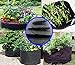 HONGVILLE 5-Pack Grow Bags/Aeration Fabric Pots w/Handles (1-Gallon, Black)thumb 2