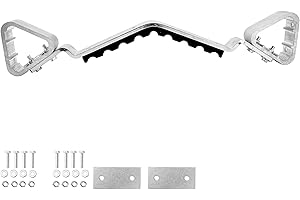 Padded Fixed V-Rung - Stabilizing Ladder Accessory for Poles & Trees, Fits Extension Ladders, Lock Jaw Design for Secure Grip