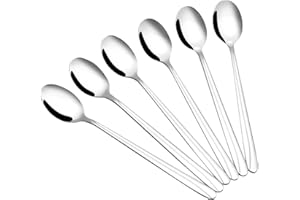 Anbers 16 Pieces Long Handle Spoon, Stainless Steel Ice Tea Spoon