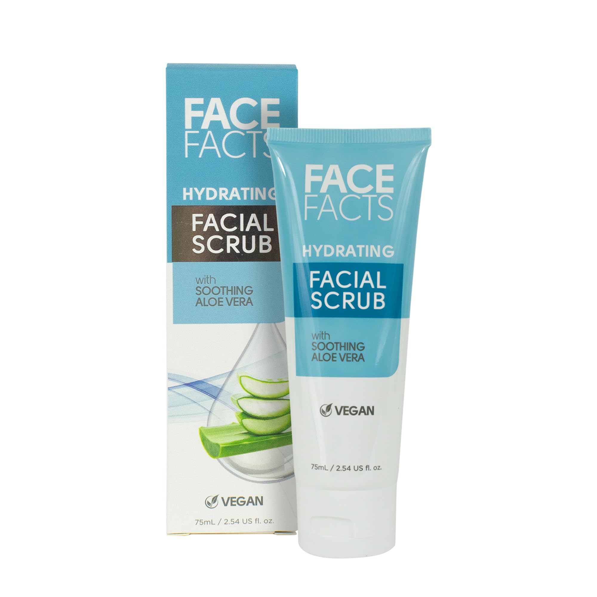 Face Facts Hydrating Facial Scrub | Cleansing + Smoothing | Aloe Vera | 75ml