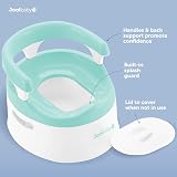Jool Baby Potty Chair Toddler Training Aqua with Splash Guard Back Support view 3