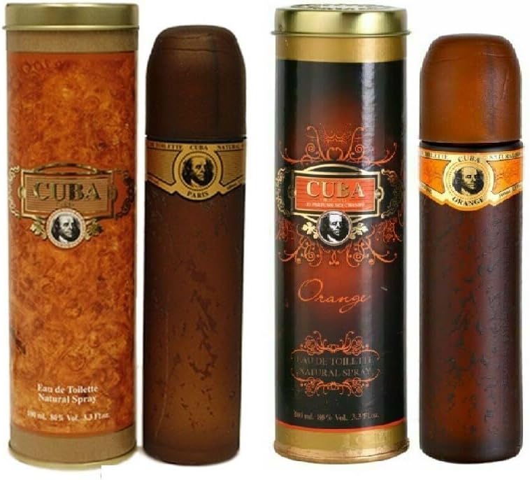 Prima Cuba Gold Orange Eau de Parfum 100ml Each 2 Pack Men Fragrance