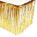 Metallic Gold Foil Fringe Table Skirt Pkg of 2