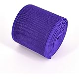 1 Roll Flat Elastic Cord 1.5-Inch Wide by 3-Yard Double-Side Twill Elastic Band(#18 Blue Purple)