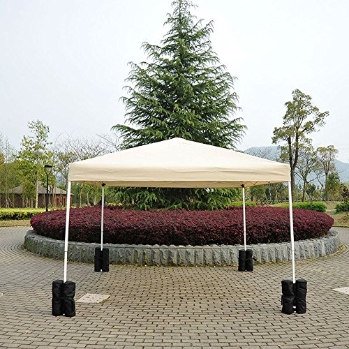 RONGT 60 Lbs Canopy Tent Weight Bags, Water-Proof Pop Up Canopy Tent Sand Bags for Instant Outdoor Sun Shelter Canopy Legs (four set)