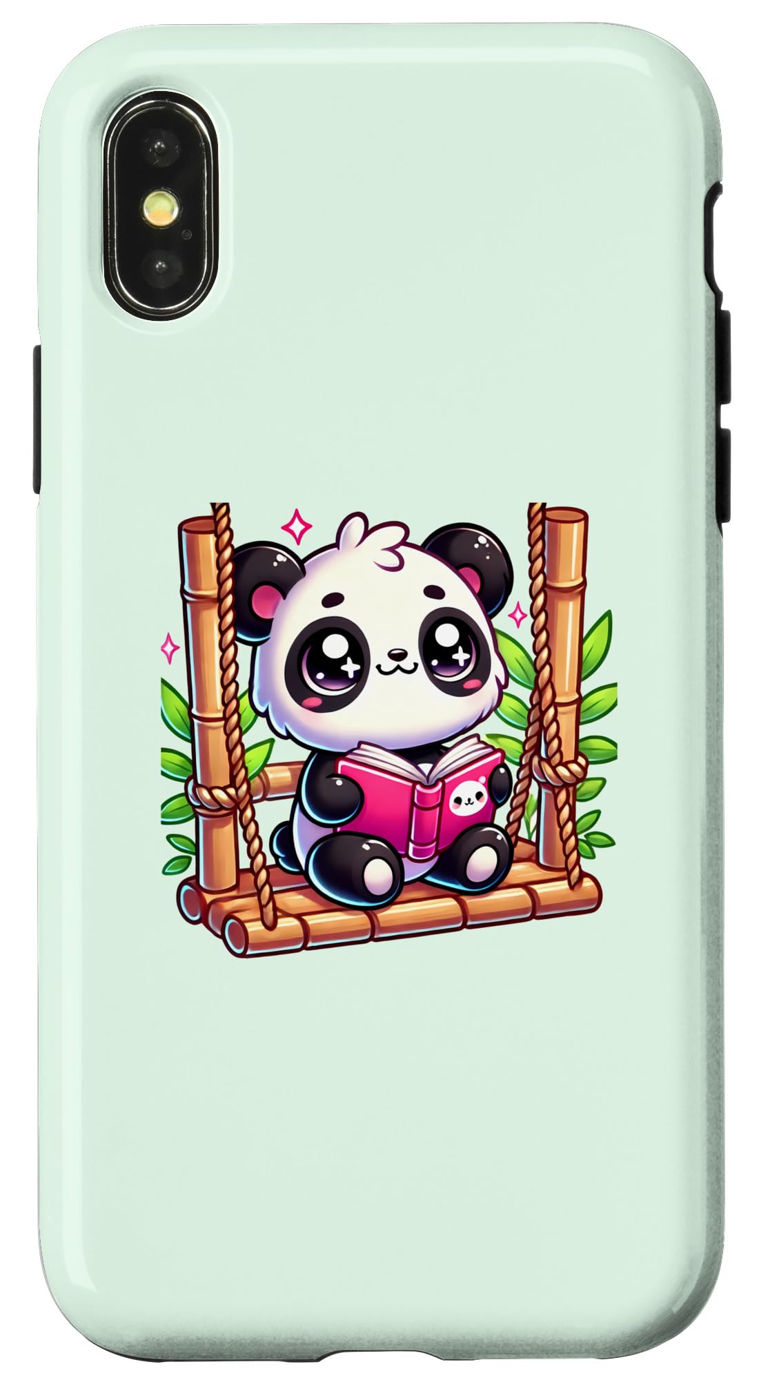 iPhone X/XS Kawaii Panda Bear, Love Cute Pandas Case