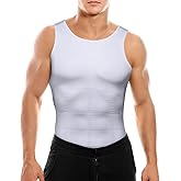 LGMTR Mens Slimming Body Shaper Vest, Gynecomastia Compression Shirts, Tummy Control Undershirts