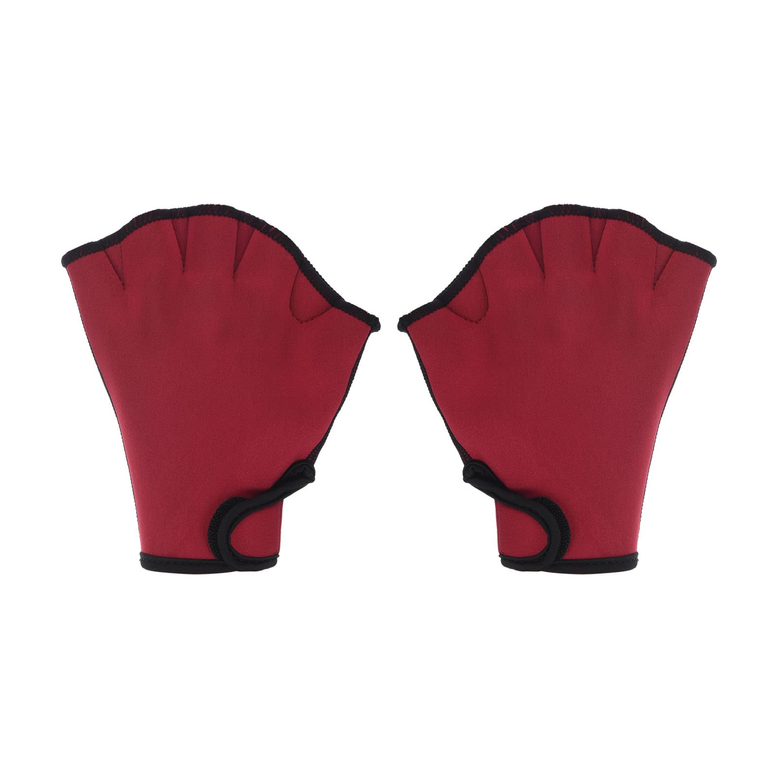 PATIKIL Webbed Swim Gloves, Unisex Swimming Resistance Gloves, S, Red